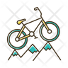cycling mountain biking icons