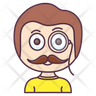moustache avatar logo