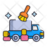 moving cleaning icon