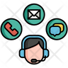 multi channel support icon