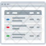 multi column page icons