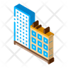 multi storeyed building icon png