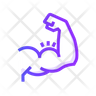 muscle gain icon svg