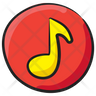 icon music button