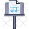 music note stand icons free