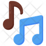 music notes simple icon png