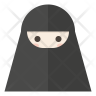 icons for muslim woman niqab