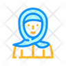 icon for muslim lady