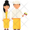 myanmar couple icon svg