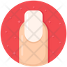 icon for finger nail