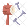 hammer and nails icon png