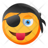free naughty pirate emoji icons