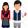 nepali national dress icons free
