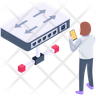 ethernet ports icon svg
