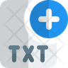new txt file icon svg