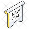 free new year badge icons