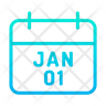 icon for 01 january