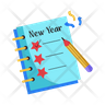 icon new year resolutions