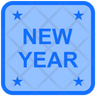 icons of new year sticker