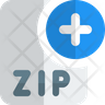 add zip file icon svg