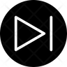 multimedia next track button fast forward icon svg