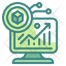 nft growth graph icon svg