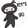 free ninja say lets go icons
