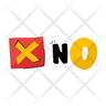 document reject emoji
