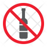 icon for no alcohol sign