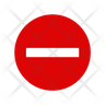 no-entry icon