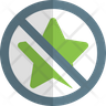 icon for no star rating
