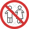 kids not allowed icon png