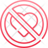 love banned icon svg