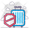 no luggage icon png