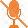 icons for no microphone