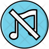 no musical notes icons free