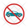 icon no parking zone