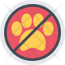 no pets allowed logo