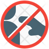 icons for touching prohibited