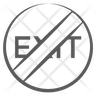 exit not allowed icon png