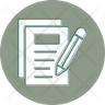 free notes writing icons