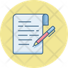 notes writing icon