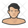 nude asian male icon png