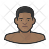 nude black male icon png