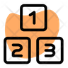 number cubes icon png