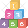 icons of number blocks