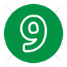 number 9 icon svg