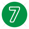 seven number icon png