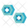 icons of hexagonal screw