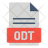 odt format icon